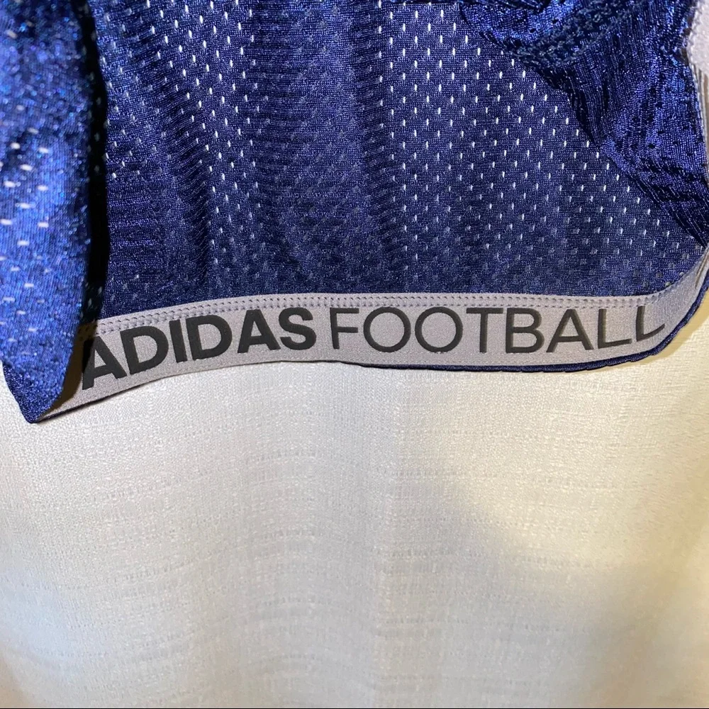 Adidas Youth Football Jersey Blue and White, New with tags Size Medium
